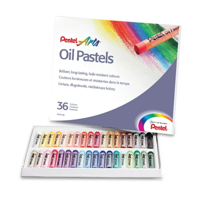 Pentel Oil Pastels PHN-36 36 Assorted Pastels