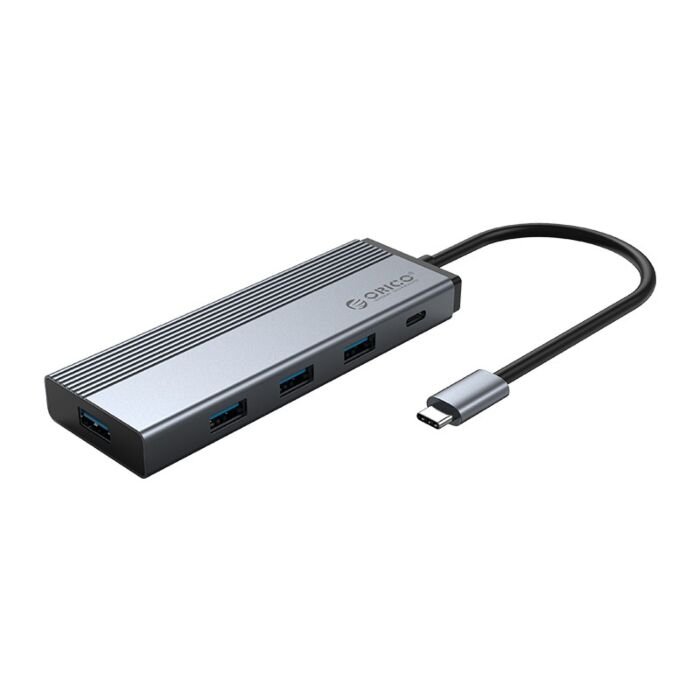 Orico 5 Port Type-C 4 x USB3.0|1 x PD|Docking Station - Grey