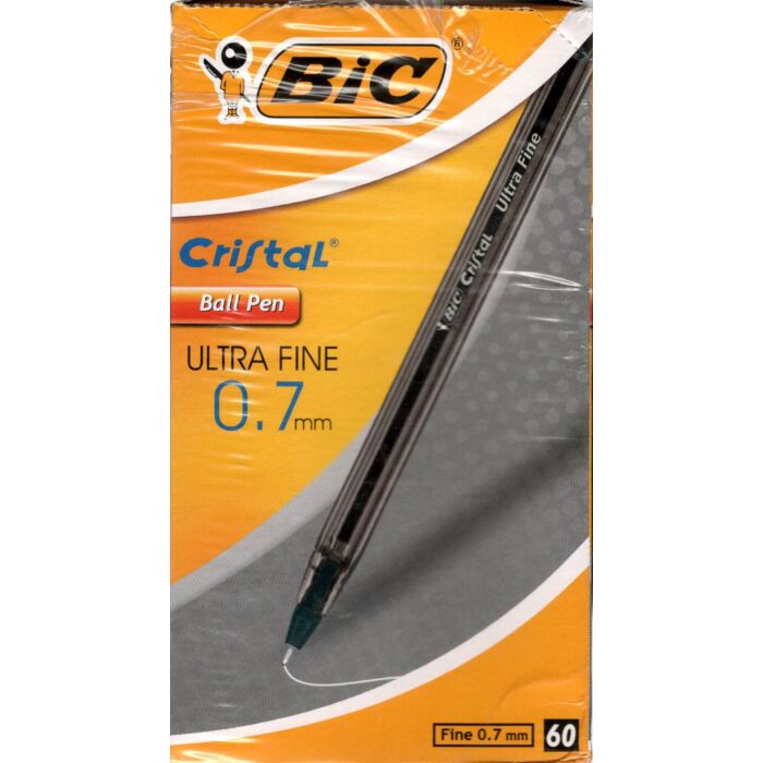 Bic Crystal Ultra Fine Black Box-60