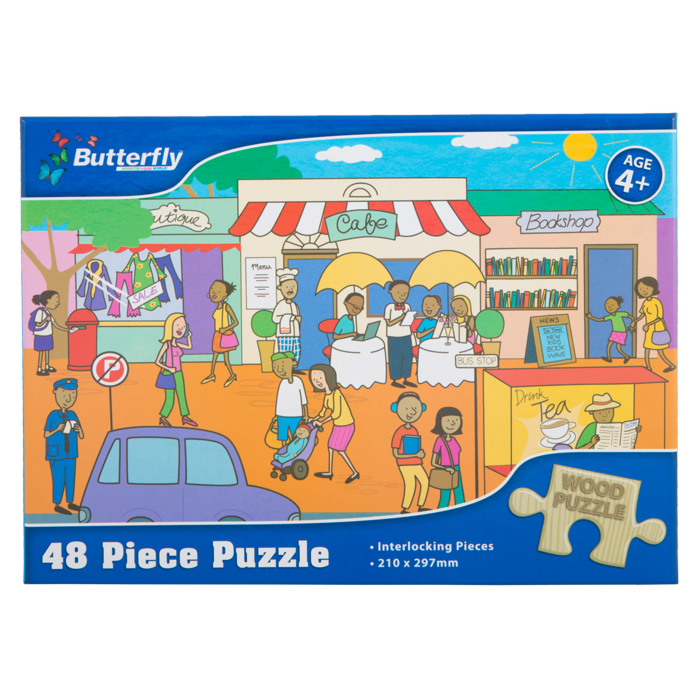 Butterfly Wooden Puzzle A4 48 Piece Assorted Designs