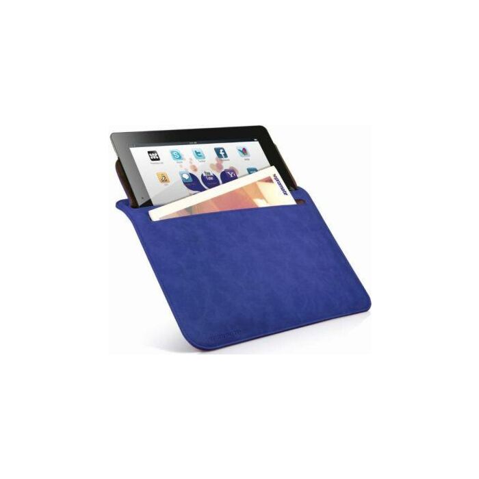 Premium protective horizontal shamwa leather case with extra pocket For iPad 2