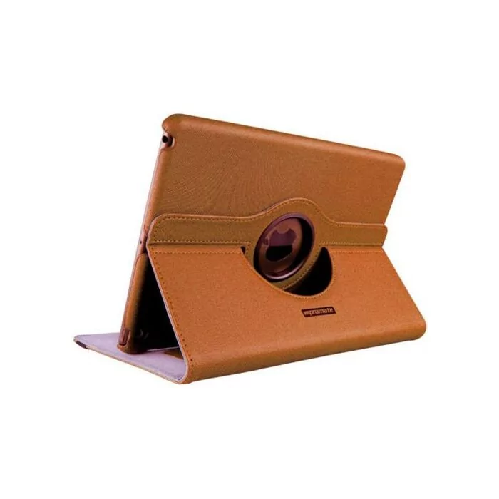 Promate Spino-Air Multi-task Cover with Rotatable Shell Stand for iPad Air-Orange
