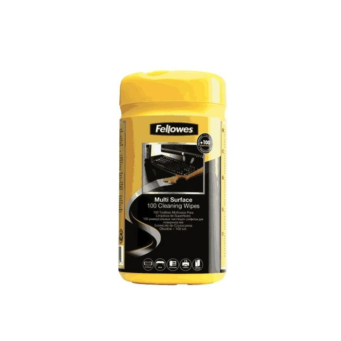 Fellowes Surface Cleaning Wipes Tub-100