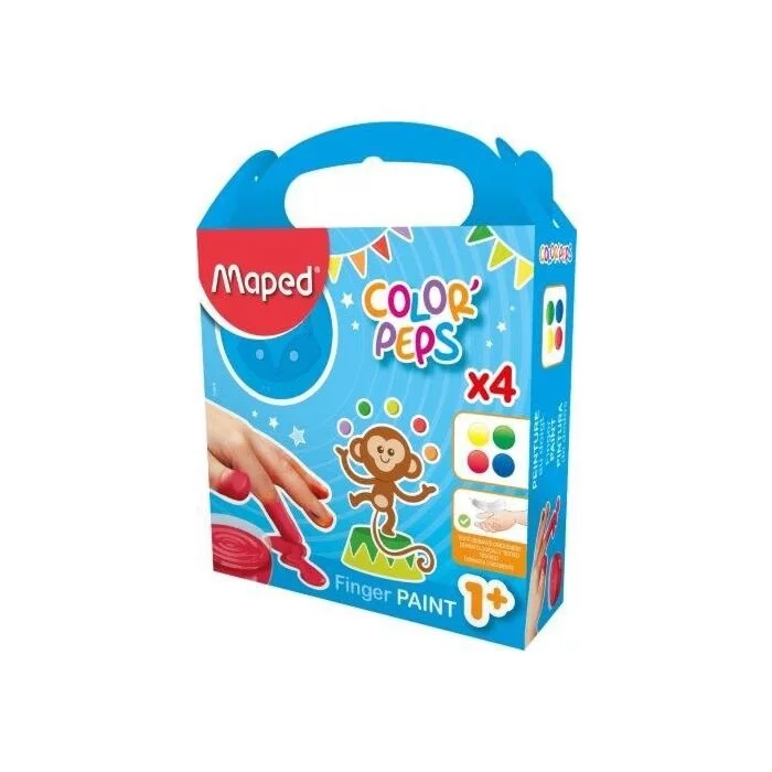 MAPED Color'Peps Paint Fingers 80g x 4 (Box-3)