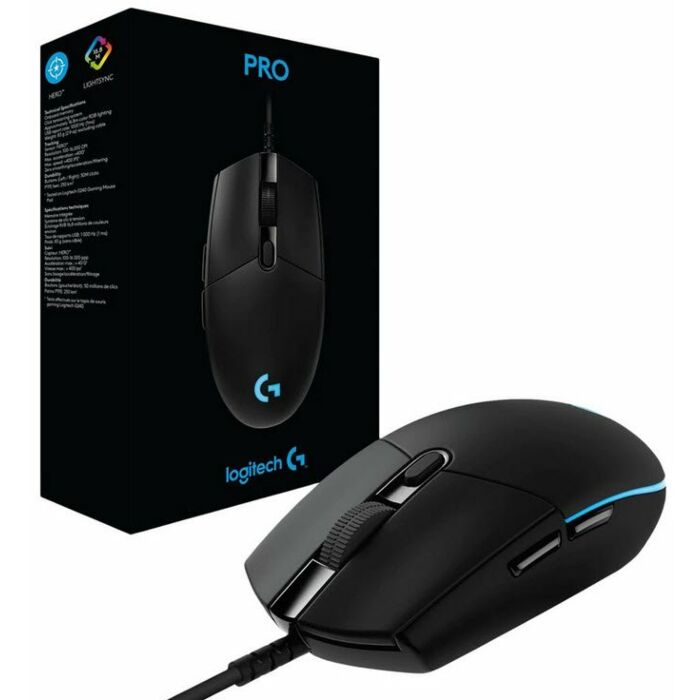 Logitech G Pro Black Gaming Mouse Black