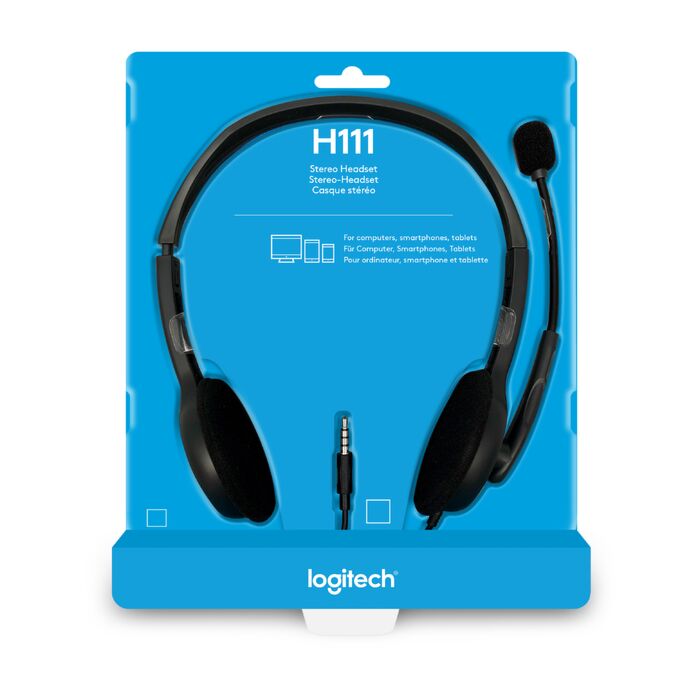 Logitech - Headset H111 Analog Stereo Headset (PC/Gaming)