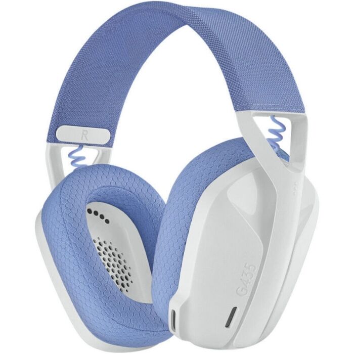 Logitech G435 LightSpeed Wireless Gaming Headset - Bluetooth - White and Lilac