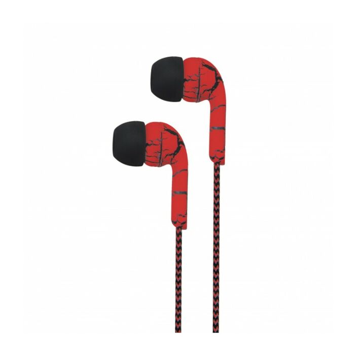 Astrum EB200 Stereo Earphones + In-line Microphone Red