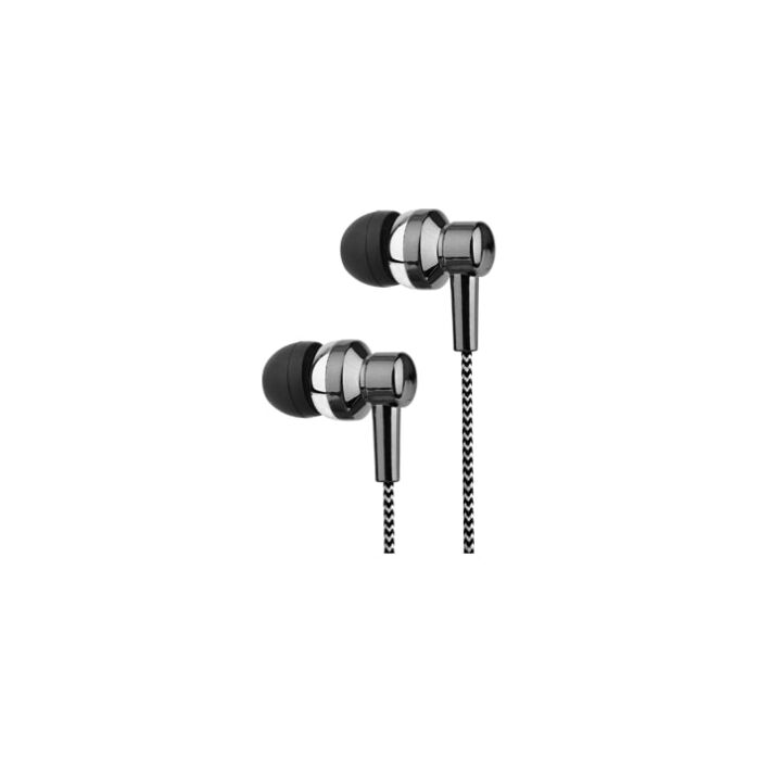 Astrum EB250 stereo earphone with in-wire microphone Titanium 2 Pack