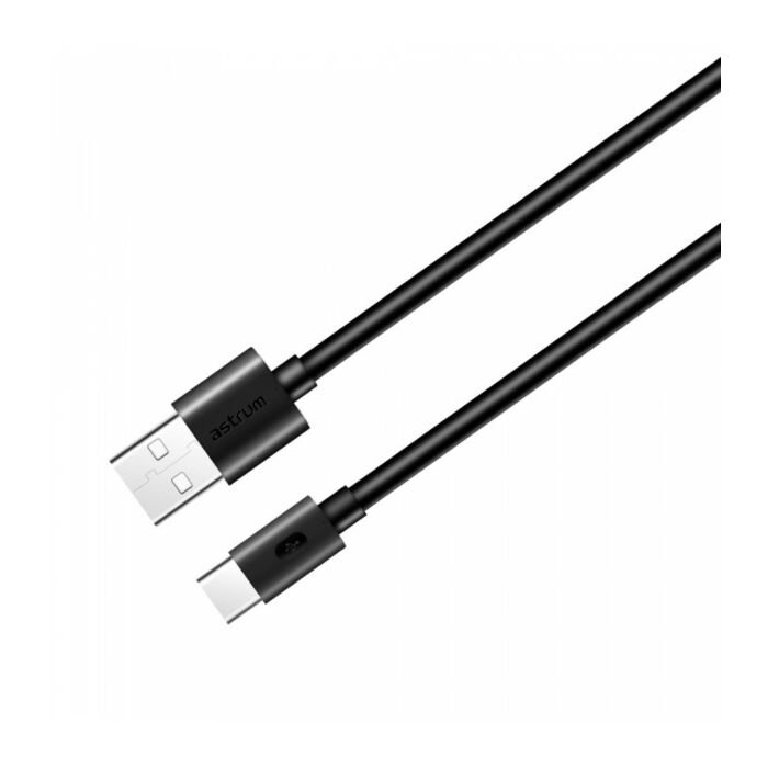 Astrum UT312 USB-C 1.2M Type A-C Male BK Cable