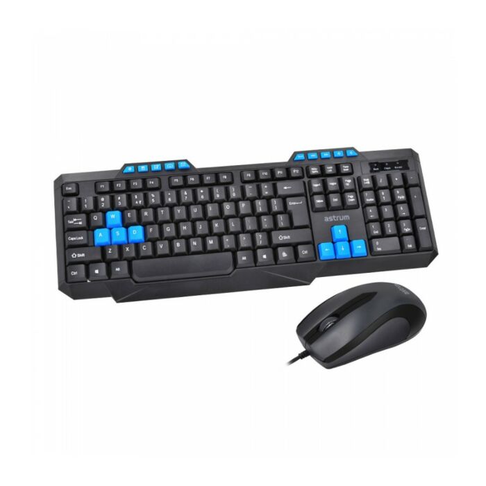 Astrum KC110 Desktop Wired Keyboard + Mouse Kit Black
