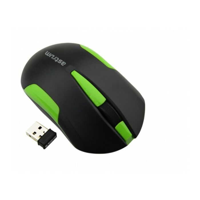 Astrum MW240 Wireless 2.4G Mouse With Nano Receiver Black & Green