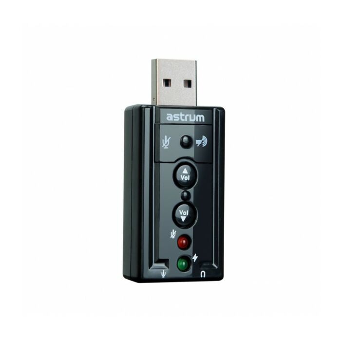 Astrum SC080 Sound Adapter USB Stereo 3D 7.1CH Black