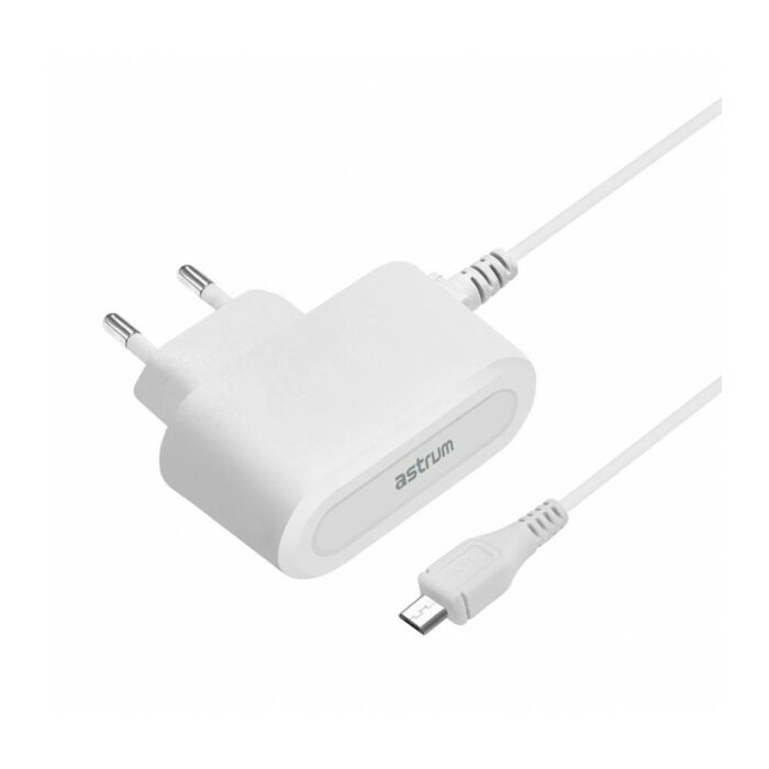 Astrum CH200 Home Charger 2.0Amp 1.5M Micro White
