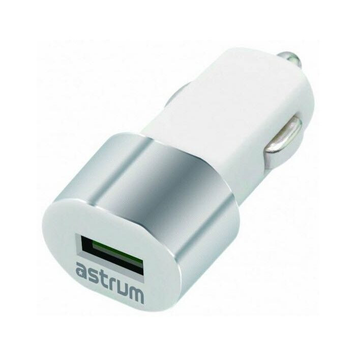 Astrum CC100 Car Charger 1.0Amp 1 USB White + S