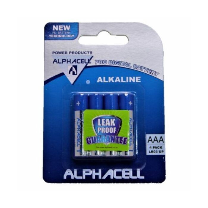 Alphacell Alkaline Pro Digital - AAA 4PC Carded