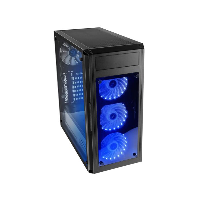 Raidmax Alpha Prime RGB LED Tempered Glass Side/Front (GPU 390mm) ATX Gaming Chassis Black