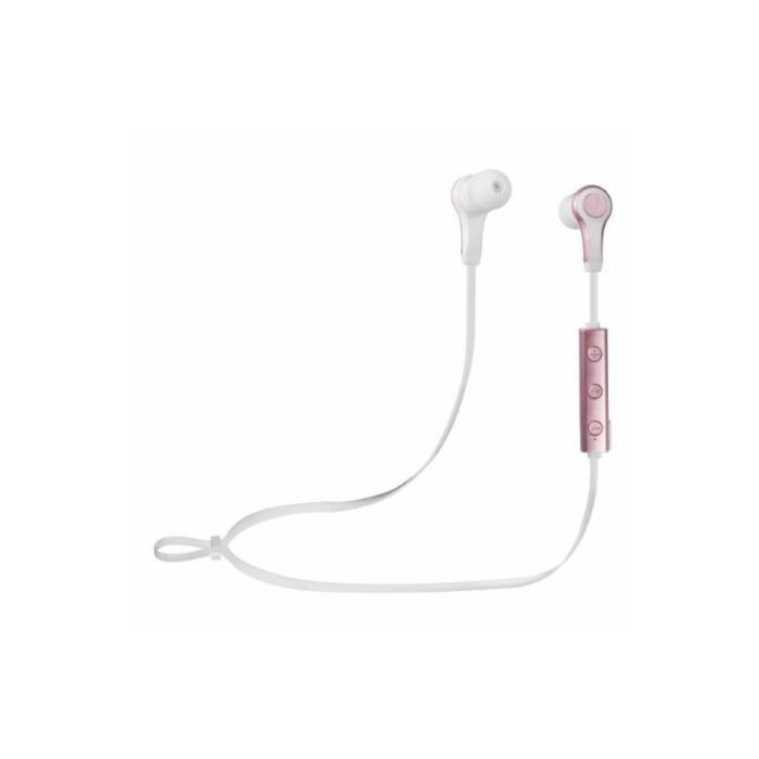Amplify Bluetooth Earphones White and Rose Gold