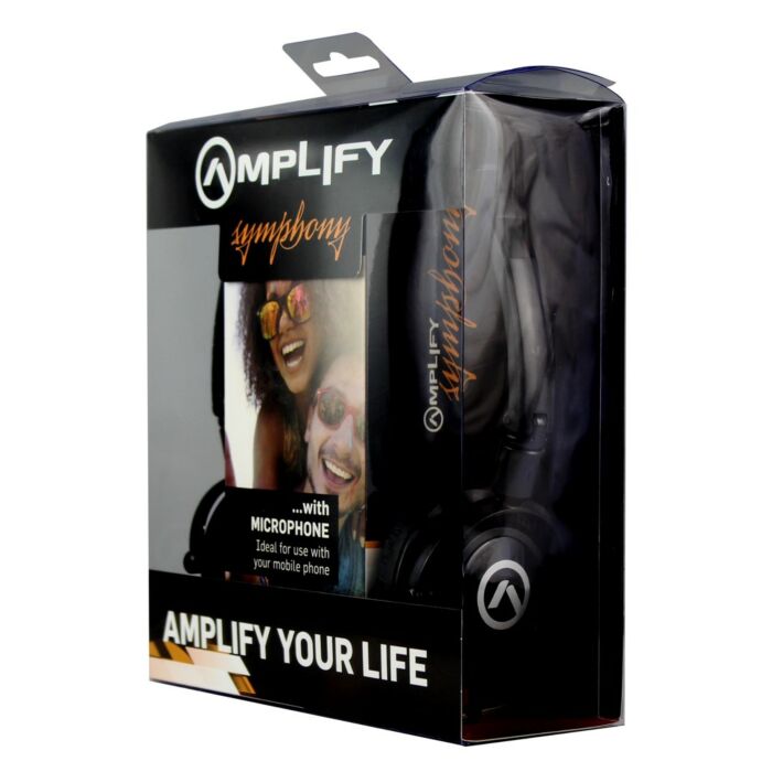 Amplify Symphony Headphones with Mic Black