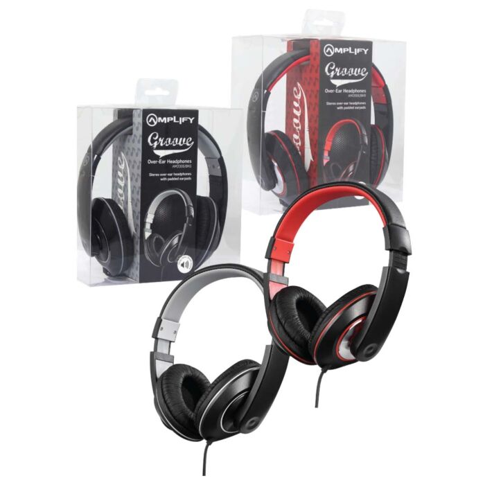 Amplify Groove Headphones Grey and Black