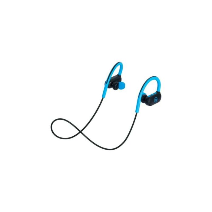Amplify Skip 2.0 Bluetooth Earphones Aqua Blue and Black