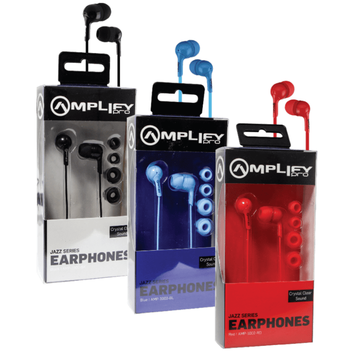 Amplify Pro Jazz Series Earphones - Red