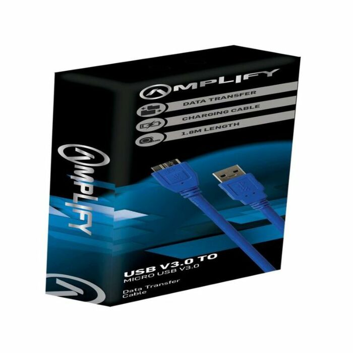 Amplify Cable USB 3.0 A Male TO Micro USB 1.8m