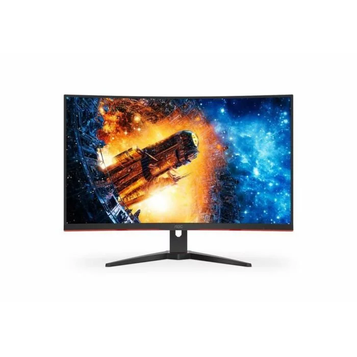 AOC CQ32G2E 32 inch QHD 144Hz Curved Gaming Monitor Black and Red