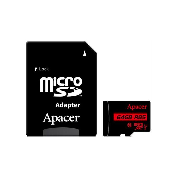 Apacer 64GB Class 10 Micro-Sd+Adaptor