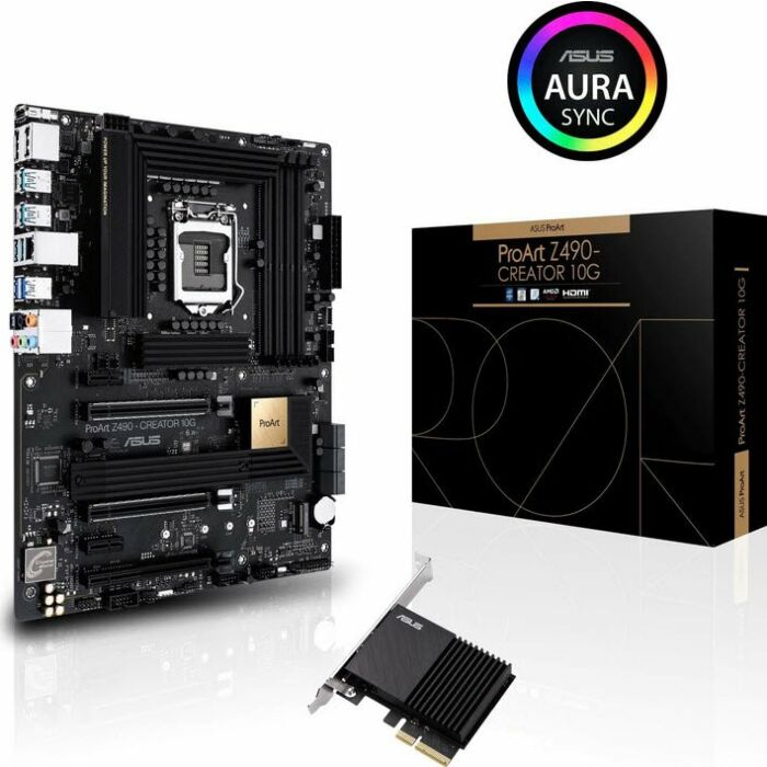 Asus ProART Z490-Creator 10G Z490 Chipset Gen 10 LGA 1200 Motherboard