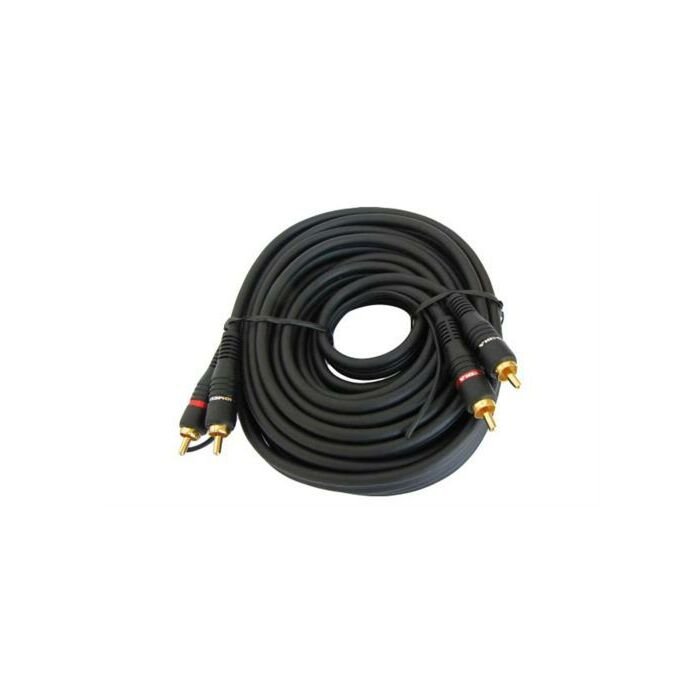 Geeko 2 X RCA Male to Male Audio Cable With Ground