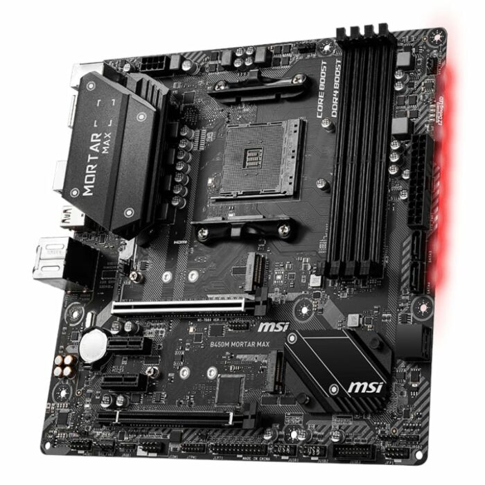 MSI B450M Mortar Max AMD AM4 ATX Gaming Motherboard