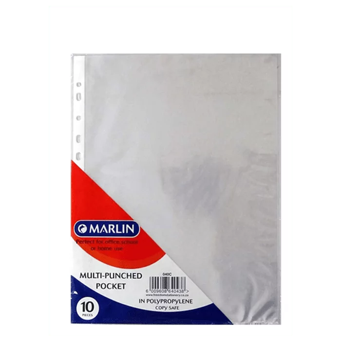 Marlin A4 File Pockets Sleeves 10's