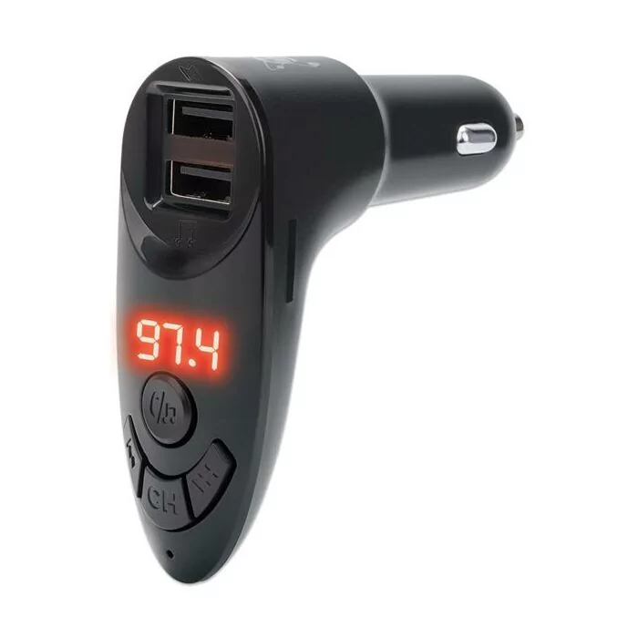 Manhattan Sound Science Bluetooth FM Transmitter with 2-Port Car Charger