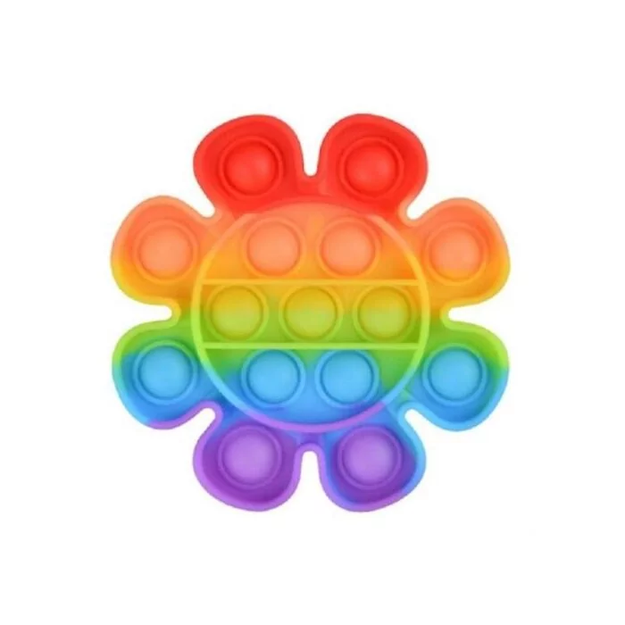 Sceedo Pop It Bubble Flower Fidget - Rainbow No Packaging No Warranty