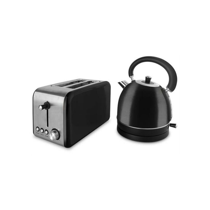 Melllerware Cordless Kettle and Toaster Combo Colour : Black - 1.8L capacity