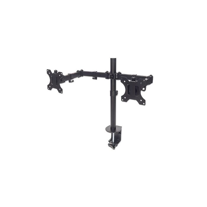 Manhattan Universal Dual Monitor Mount with Double-Link Swing Arms - Holds Two 13" to 32" LCD Monitors up to 8 kg (17 lbs.)