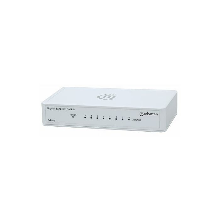 Manhattan 8-Port Gigabit Ethernet Switch - Desktop Size