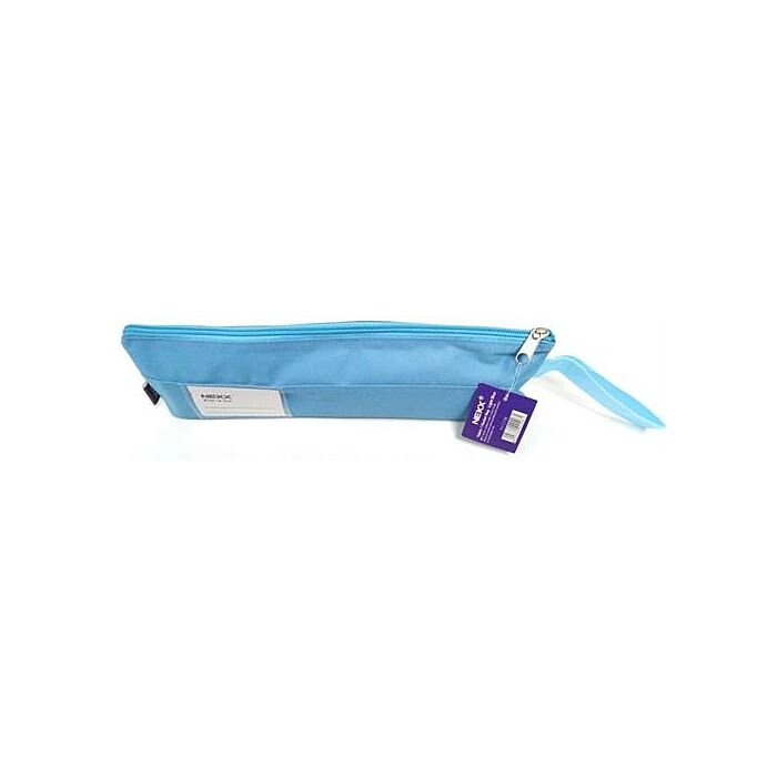 Nexx Fabric 1 Pocket 33cm Pencil Bag-Colour Light Blue