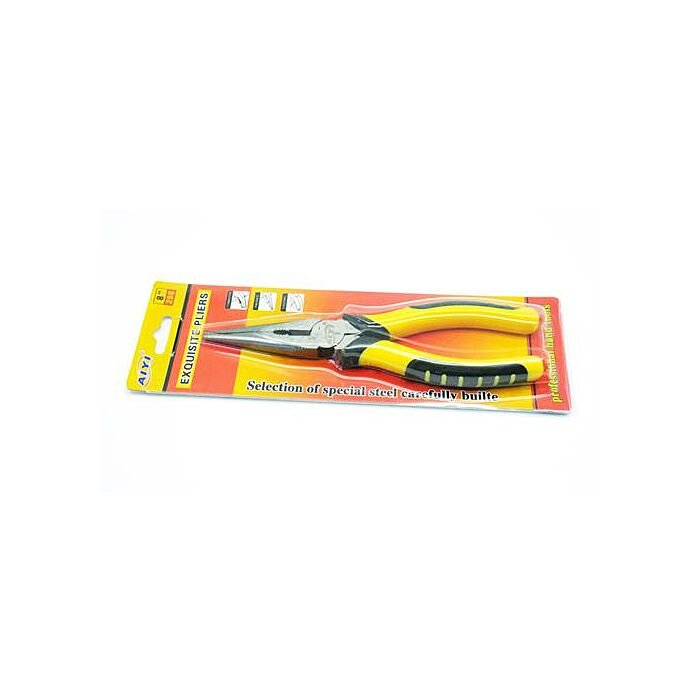 Aiyi Basic 6 Inch Long Nose Pliers and Side Cutter Combination with Anti-slip handles