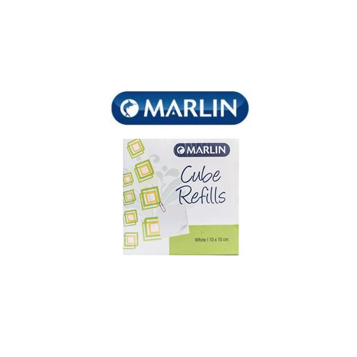 Marlin Cube Refills White Paper 10x10cm in shrink-wrap