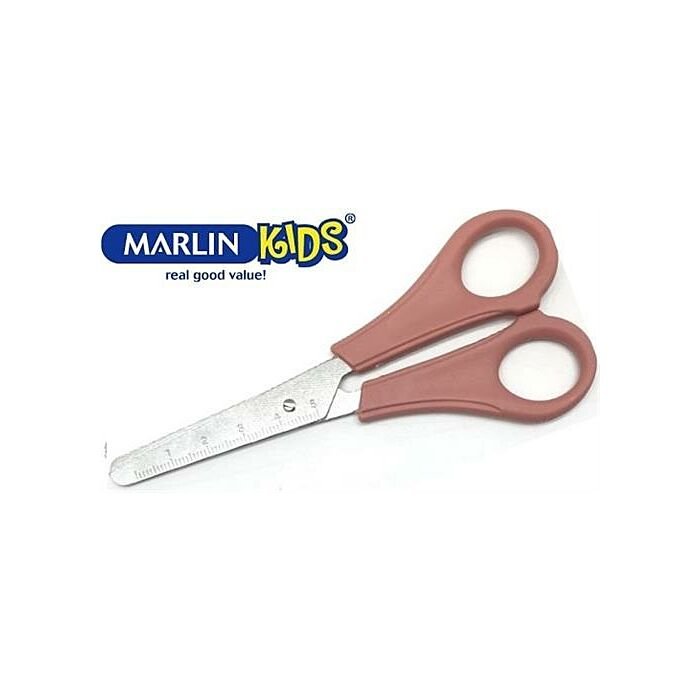 Marlin Kids Multi Use Blunt Nose Tip Scissors Pink-Length 130mm
