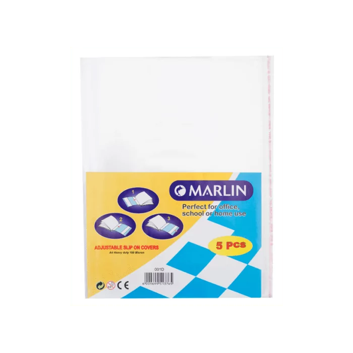 Marlin A4 Slipon Book Covers 120micron ( Pack of 5 )