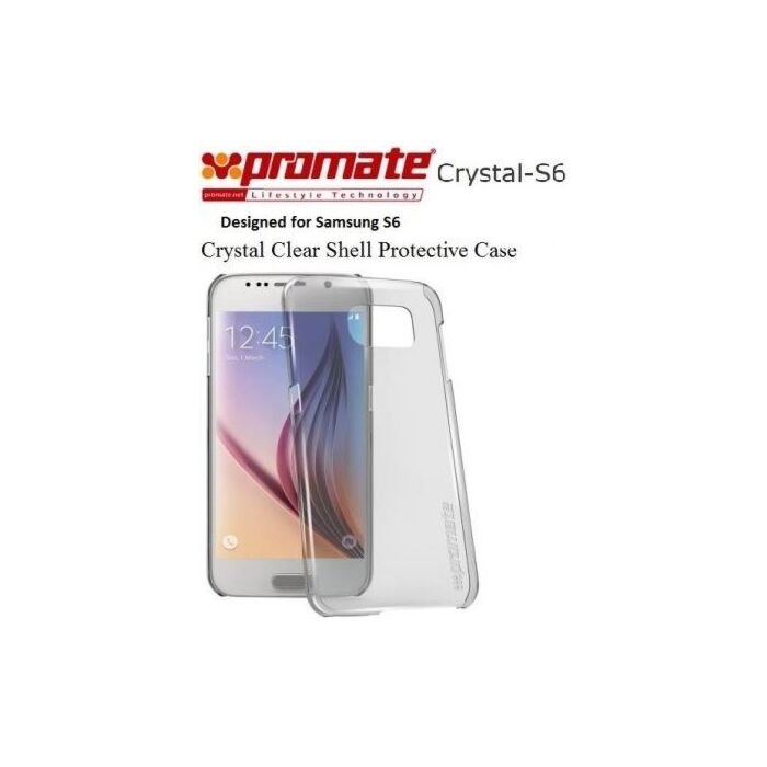 Promate Crystal-S6 Crystal Clear Shell Protective Case 