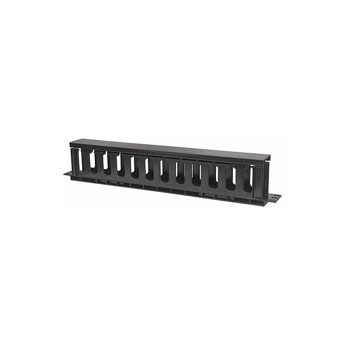 Intellinet 19 Inch Cable Management Panel - 1U Rackmount with cover
