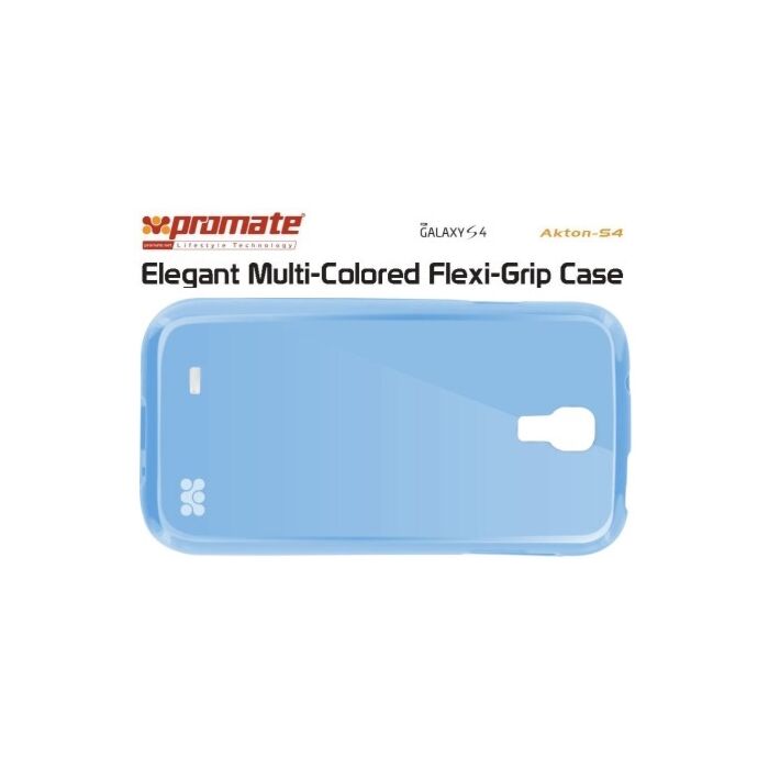 Promate Akton-S4 Elegant Multi-Colored Flexi-Grip Case for Samsung Galaxy S4-Blue Retail Box 1 Year Warranty