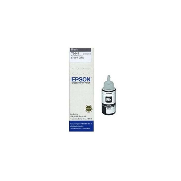 Epson T6641 Black Ink Bottle 70ml For L110 L300 L210 L355 L550