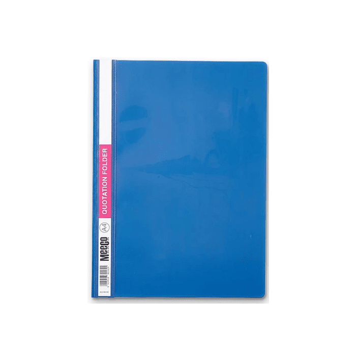 Marlin A4 Blue Quotation and Presentation Folder- Clear View Front