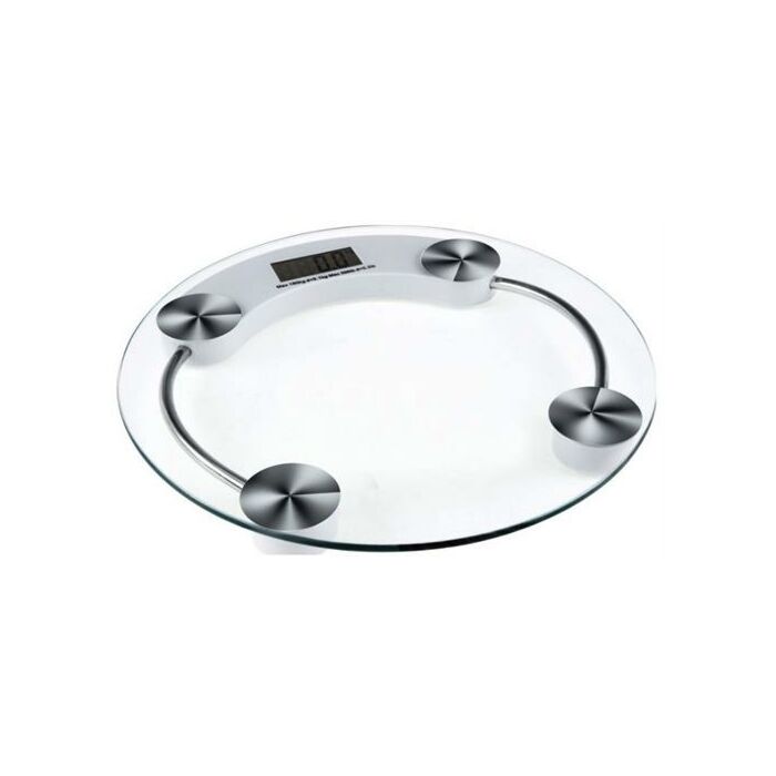 Casa Electronic Glass Bathroom Scale- 32mm Ultra-flat Round Design 