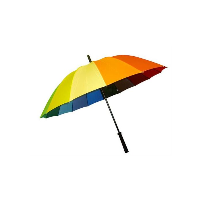 Casey Handheld Large Multicolour Umbrella-16-Panel Design